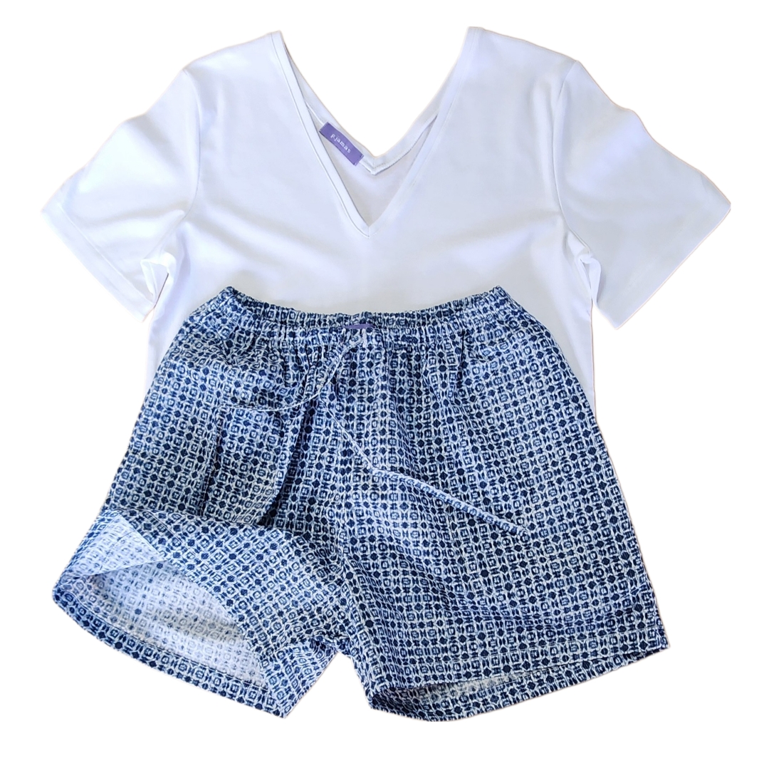 Printed Poplin Short