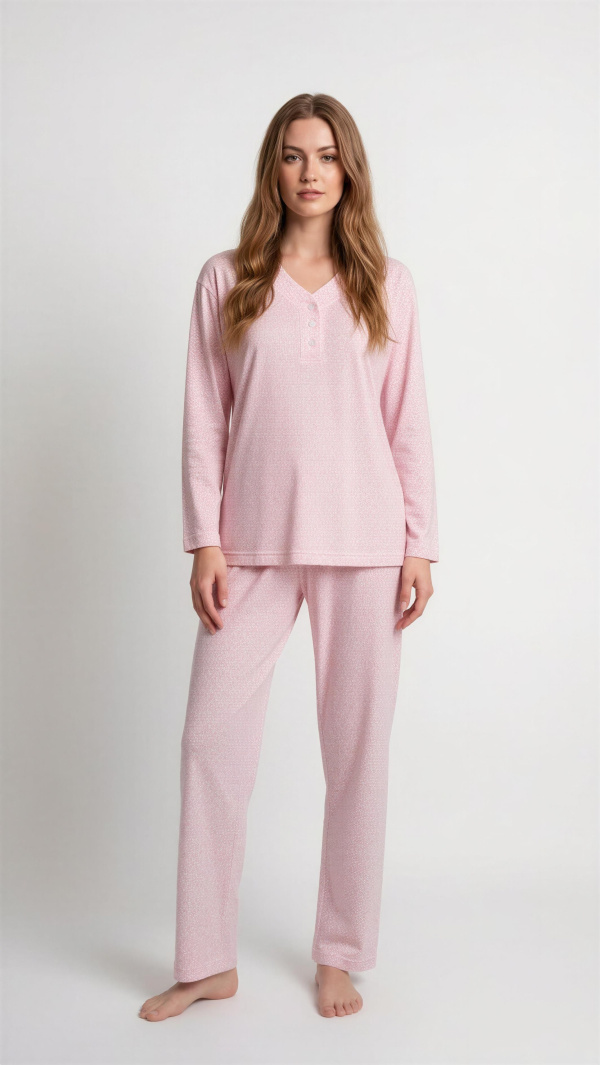 Leopard Jersey Pajama/LS