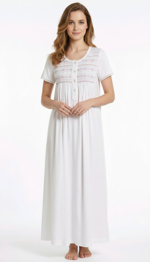 Iris | Long Gown/Short Sleeve