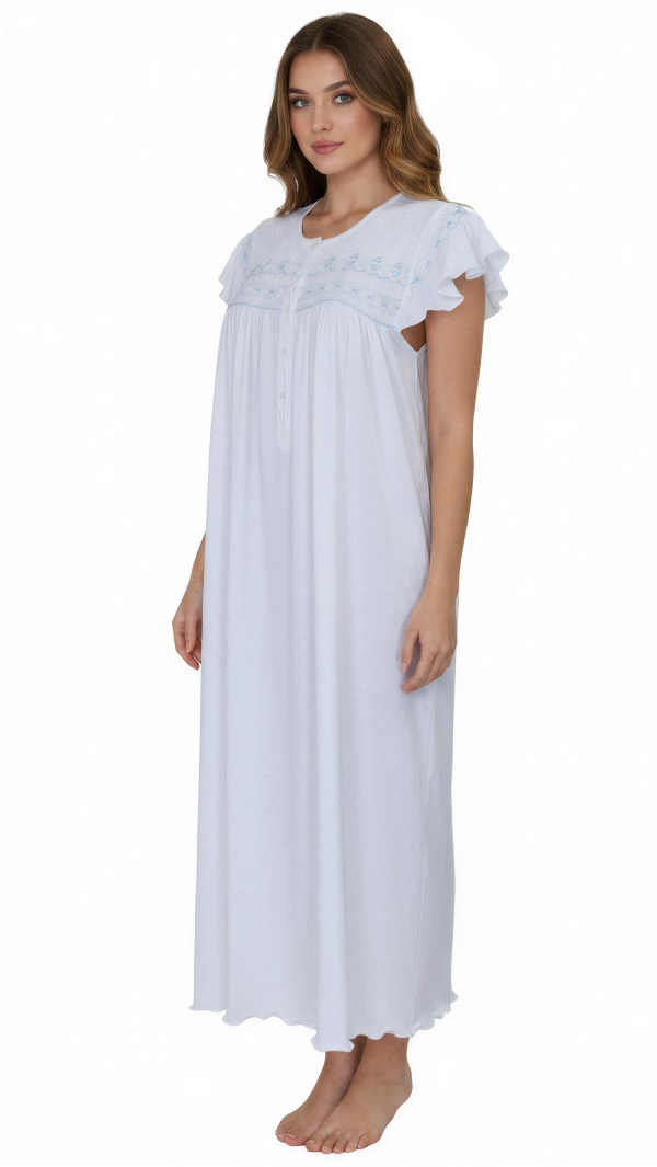 Katia 2 |Long Gown/Flutter Sleeve