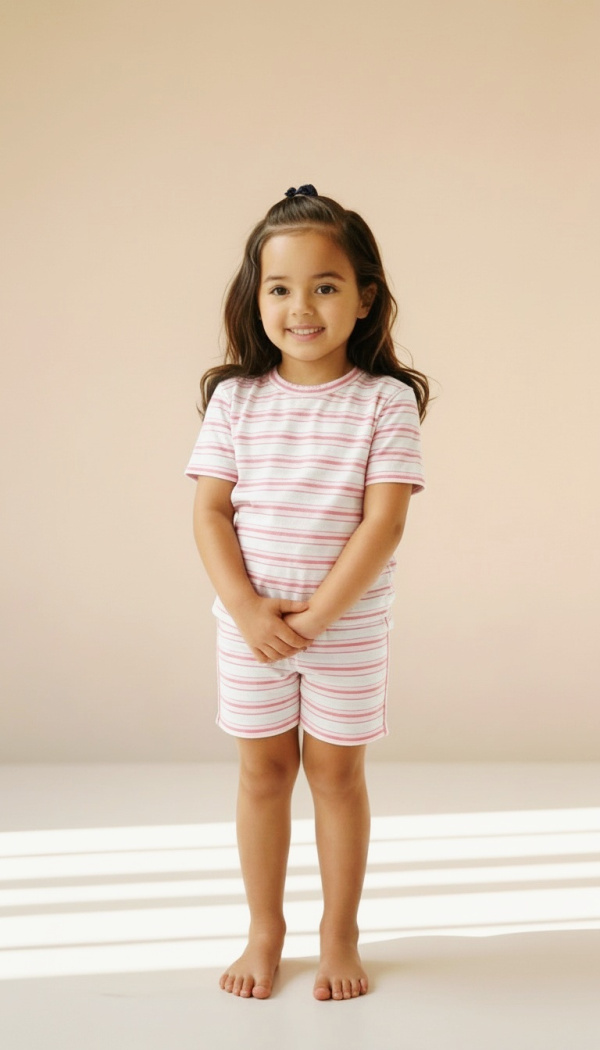 Classic Stripes Short Set