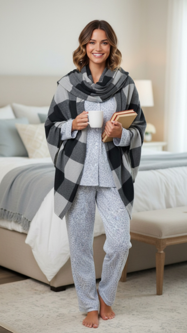 Leopard Poplin Pajama