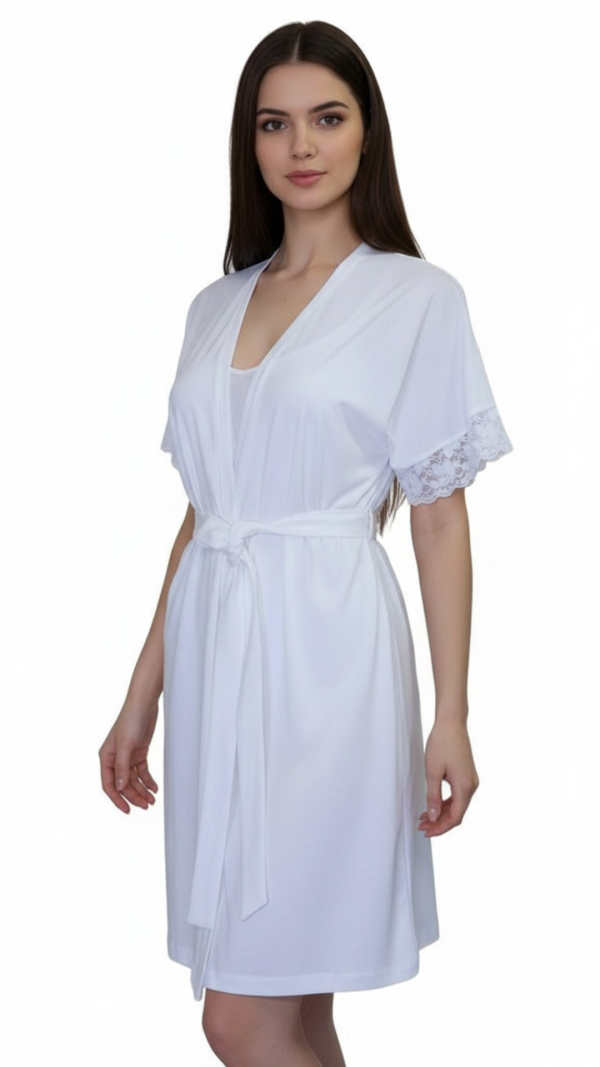 Silky Ribs Robe