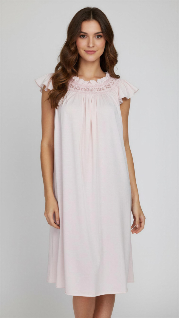 Rocio | Short Gown/Flutter Sleeve